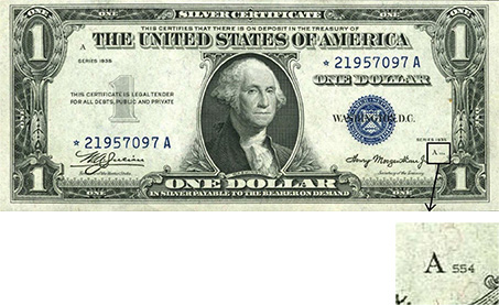 1928-1934 Funny Back 1$ Silver Certificate Circulated Quantity 1 